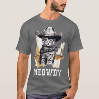 Camiseta Cowgirl Famoso gato Meow Howdy Meowdy 2