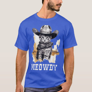 Camiseta Cowgirl Famoso gato Meow Howdy Meowdy 2