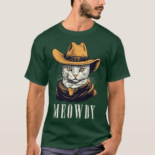 Camiseta Cowgirl Famoso gato Meow Howdy Meowdy 9