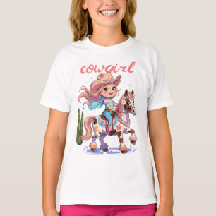 Camiseta "Cowgirl Joyride - Aventura occidental del caballo