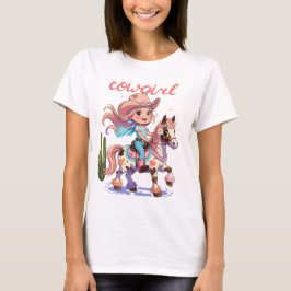 Camiseta Cowgirl Joyride - Aventura occidental del caballo 
