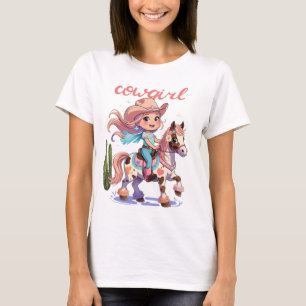 Camiseta Cowgirl Joyride - Aventura occidental del caballo 