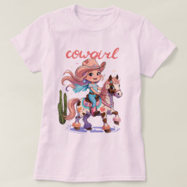 Camiseta Cowgirl Joyride - Aventura occidental del caballo 