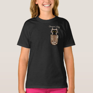 Camiseta Cowgirl Kitty Bolsillo - Gato de Rhinestone en Occ