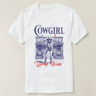 Camiseta Cowgirl Living Wild West T-Shirt
