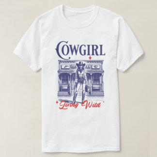 Camiseta Cowgirl Living Wild West T-Shirt