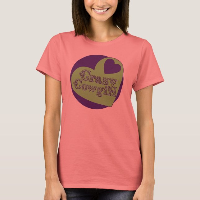 Camiseta Cowgirl loco (Anverso)