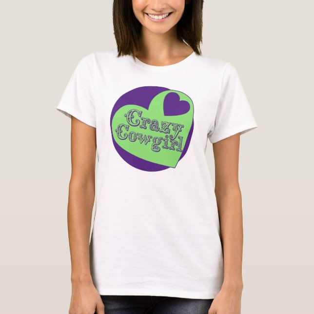 Camiseta Cowgirl loco (Anverso)