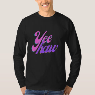 Camiseta Cowgirl Retro Yee Haw Howdy Rodeo País Oeste