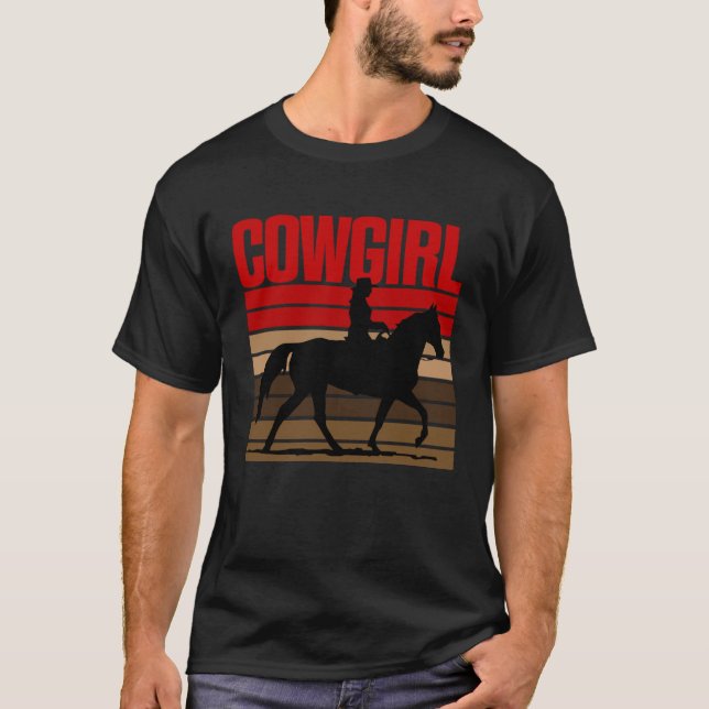 Camiseta Cowgirl Rodeo Horse Country Graphic for Women and  (Anverso)