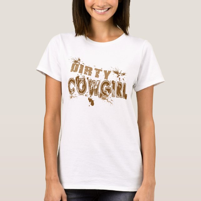 Camiseta Cowgirl sucio (Anverso)