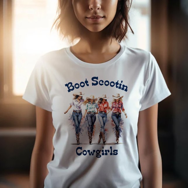 Camiseta Cowgirls Scootin de arranque T-Shirt (Subido por el creador)