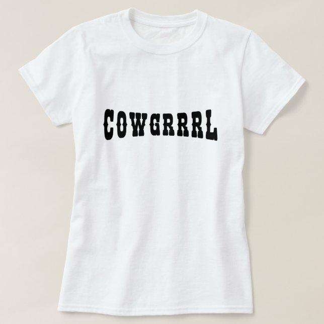 CAMISETA COWGRRRL (Diseño del anverso)