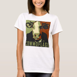 Camiseta Cowmoflage Fun Pop Art Inspired Cow Tshirt