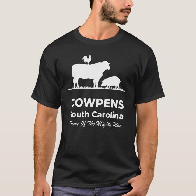 Camiseta Cowpens SC South Carolina Mighty Moo Festival (Anverso)