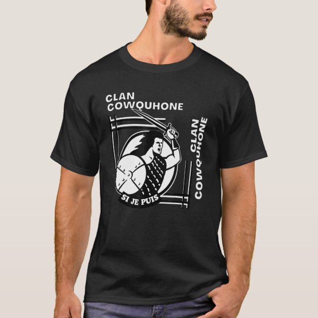 Camiseta Cowquhone Clan Gaelic Motors Swordsman (Anverso)