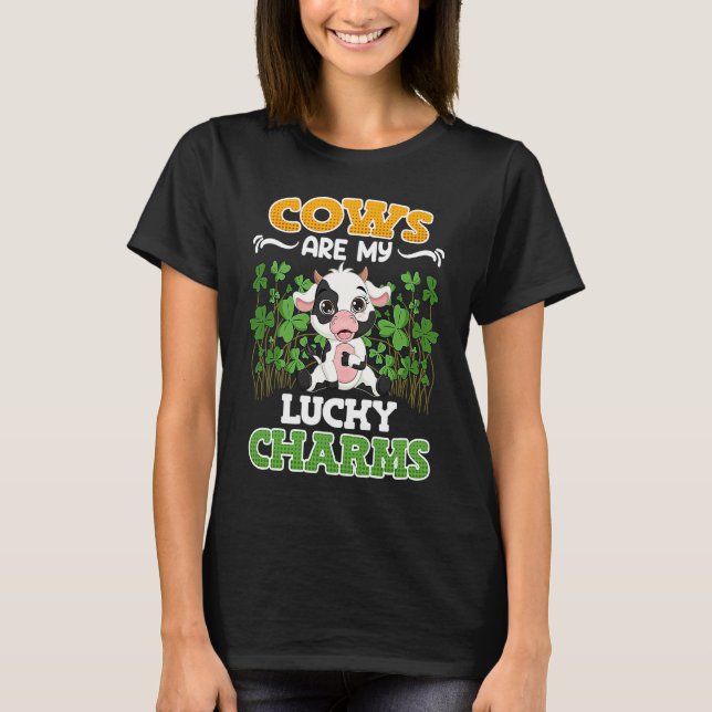 Camiseta Cows are my lucky charms farmer (Anverso)