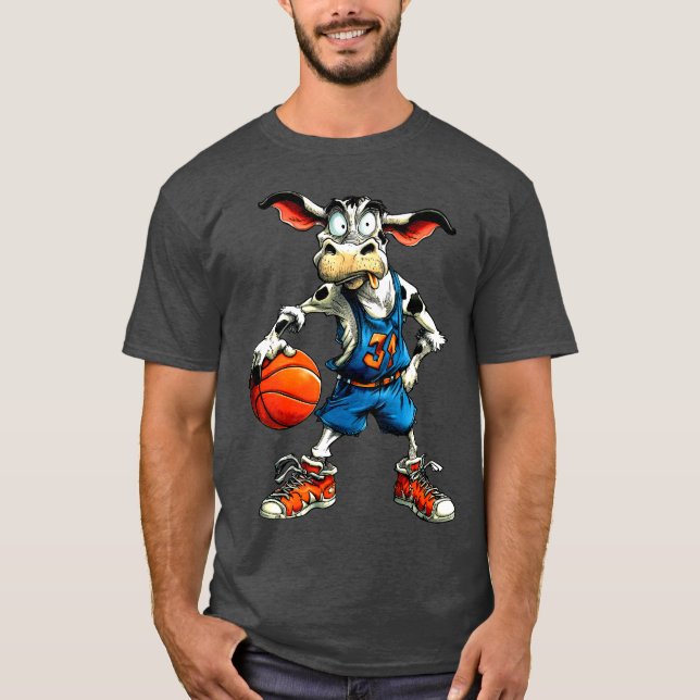 Camiseta Cows Basketball player / Basketball cow T-Shirt (Anverso)