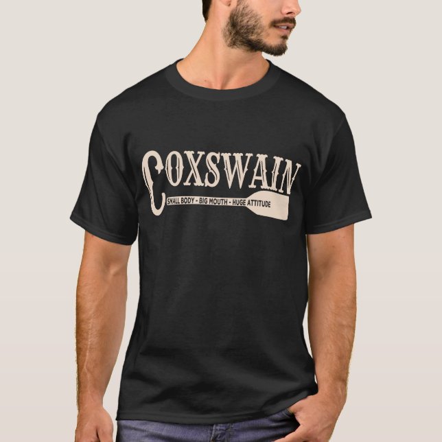 Camiseta Coxswain Steersman de la tripulación de remo - Peq (Anverso)
