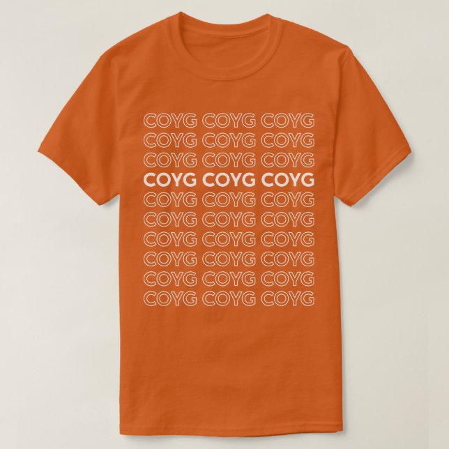 Camiseta COYG COYG COYG White (Diseño del anverso)