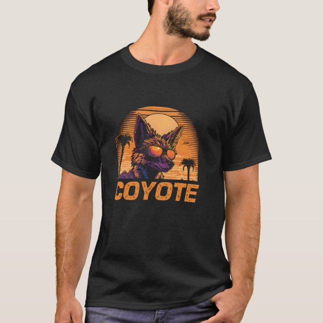 Camiseta Coyote de gafas de sol retro de Guay (Anverso)