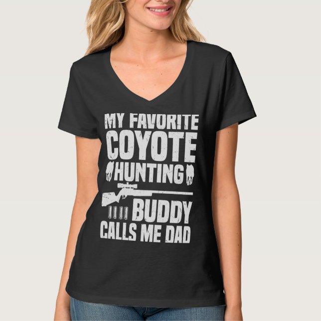 Camiseta Coyote Hunting Dad  Coyote Hunter  1 (Anverso)