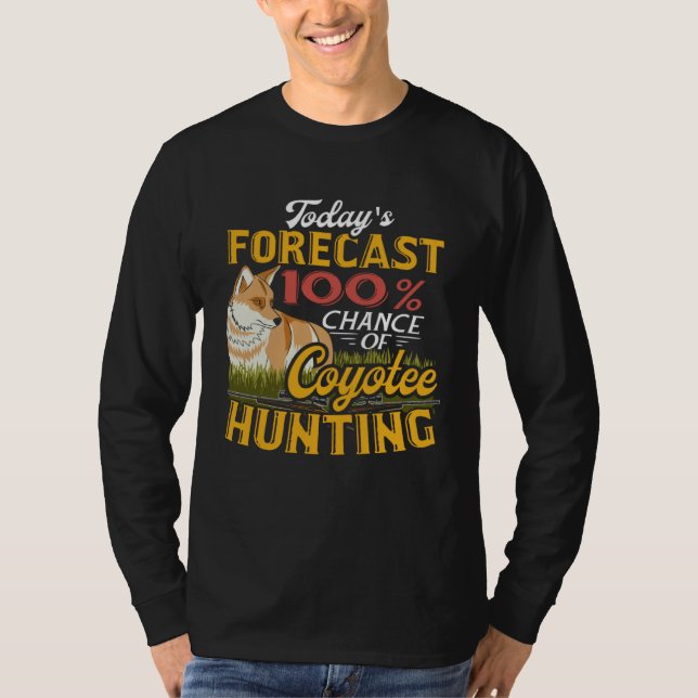 Camiseta Coyote Hunting Hunting  For Men Yote Coyote Brown  (Anverso)