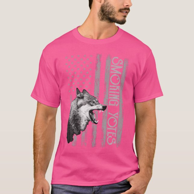 Camiseta Coyote Hunting Usa Apparel American Flag Hunter Us (Anverso)
