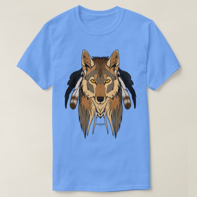 Camiseta Coyote tribal  (Diseño del anverso)