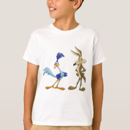 Camiseta coyote y ave corredora