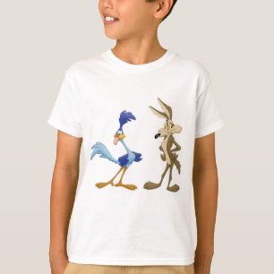 Camiseta coyote y ave corredora