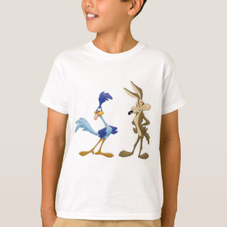 Camiseta coyote y ave corredora