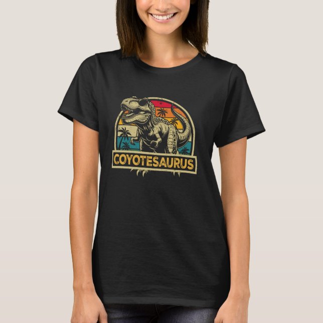 Camiseta Coyotesaurus T Rex Dinosaur Coyote Saurus Family M (Anverso)