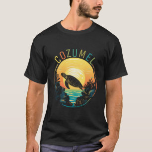 Camiseta Cozumel - Corales Y Tortuga En La Isla Co