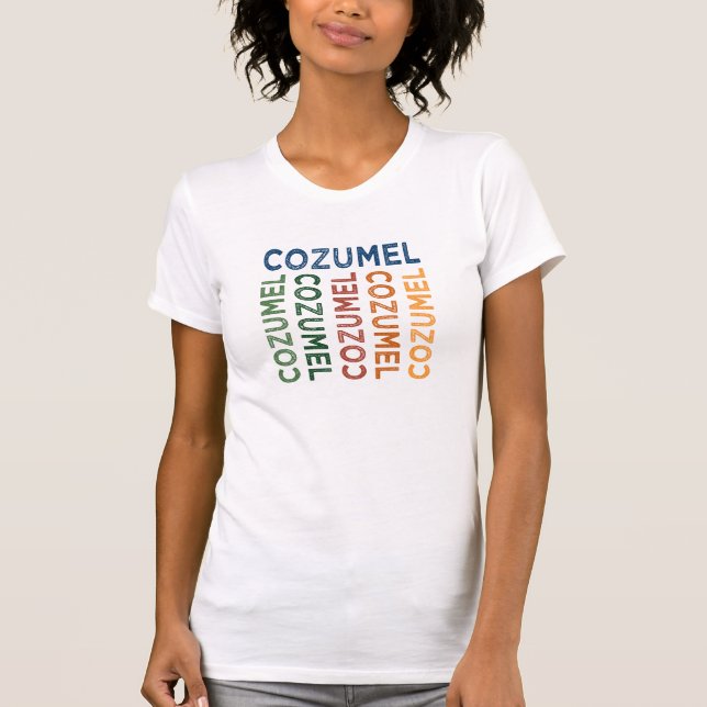 Camiseta Cozumel Cute Colorful (Anverso)