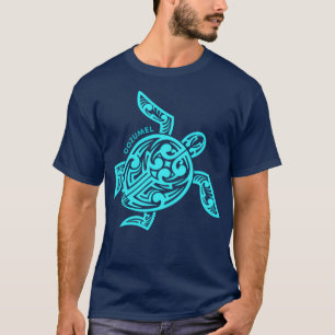 Camiseta Cozumel de tortuga tribal hawaiana