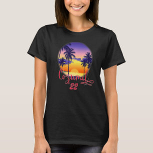 Camiseta Cozumel México 2022 Sunset tropical