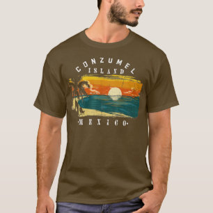 Camiseta Cozumel Mexico Beaches Retro Cool Distressed