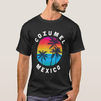 Camiseta Cozumel Mexico Vacation Souvenir Beach Sunset Beac