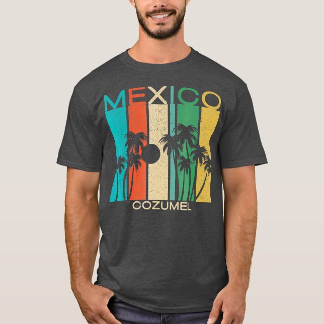 Camiseta Cozumel  Souvenir Mexico Summer Gift (Anverso)