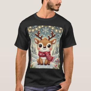 Camiseta Cozy Christmas Reindeer in a Winter Wonderland