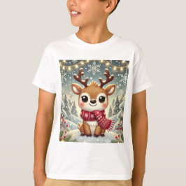 Camiseta Cozy Christmas Reindeer in a Winter Wonderland