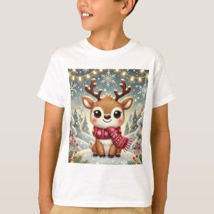 Camiseta Cozy Christmas Reindeer in a Winter Wonderland