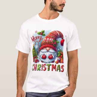 Camiseta Cozy Christmas Sweatshirt with Santa Claus Design