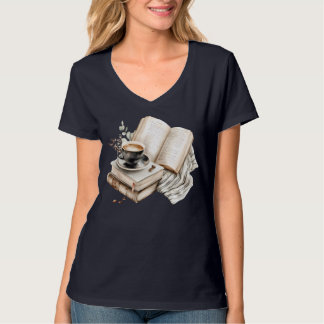 Camiseta Cozy Coffee and Book Nook