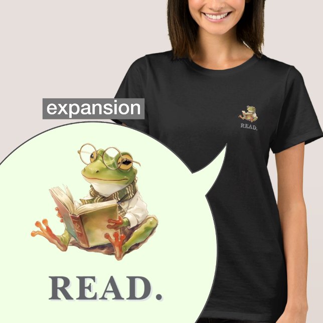 Camiseta Cozy Reading Frog Bookworm Soft Graphic (Subido por el creador)
