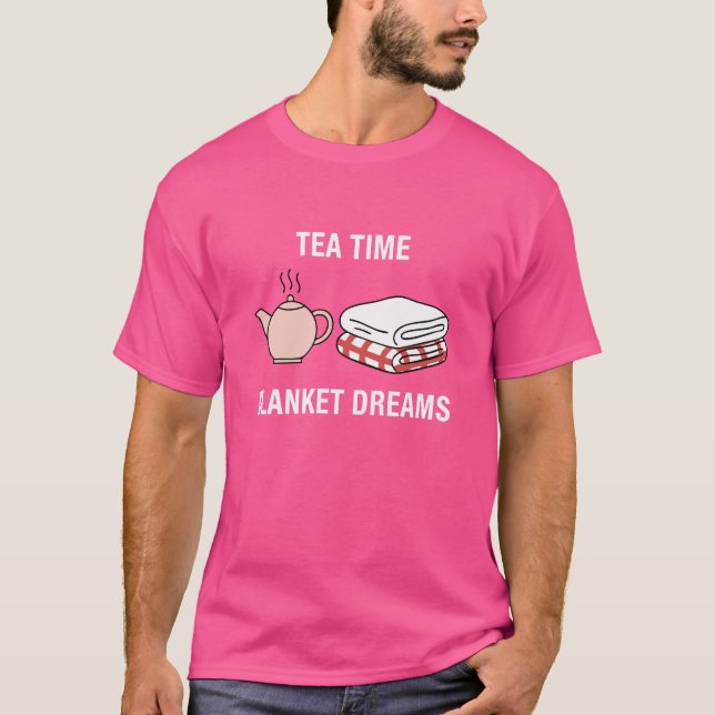 Camiseta Cozy Tea Time Blanket Comfort Illustration (Anverso)