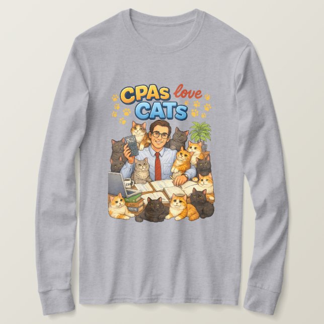 Camiseta CPA aman a los gatos (Anverso del diseño)