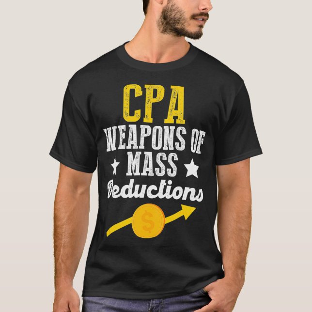 Camiseta CPA Armas Deducción Masiva Calcular Temporada de I (Anverso)