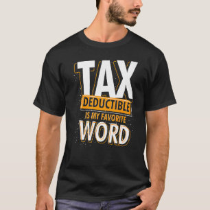 Camiseta Cpa Certificada de Deducible de Impuestos de Conta